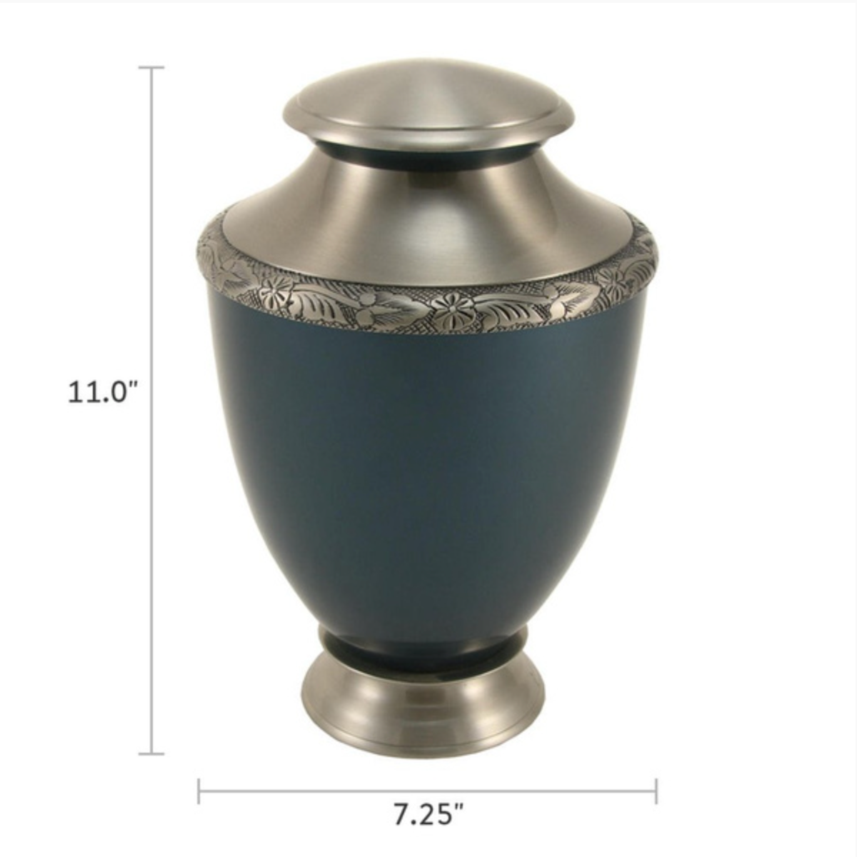 Aria® Tree of Life, a full-size cremation urn. This elegant urn features a detailed tree of life design, symbolizing eternity and connection. Made of brass with a secure, threaded lid, it is suitable for holding the ashes of an adult.