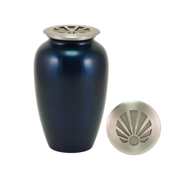 Cascade Scatter Classic Sunray Midnight Blue Memorial Urn