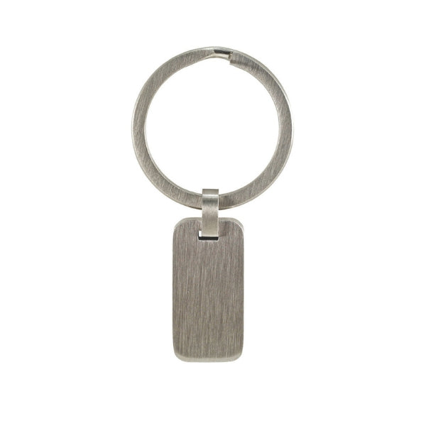 Plain stainless steel keychain for ashes.